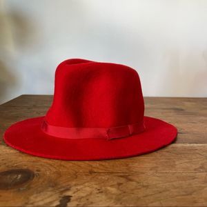 Vintage Red Ll Bean Fedora 